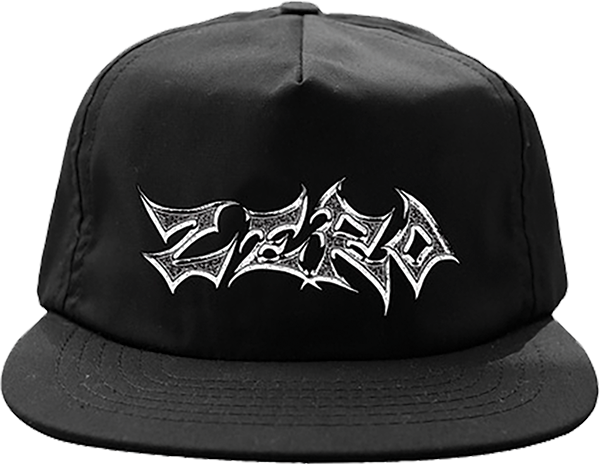 ZERO LESS THAN ZERO HAT ADJ-BLACK/WHT
