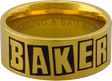 BAKER LOGO RING MEDIUM GOLD
