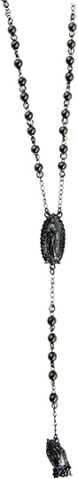 DGK ROSARY NECKLACE BLACK