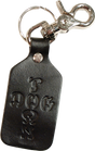 DOGTOWN LEATHER CLIP ON KEYCHAIN
