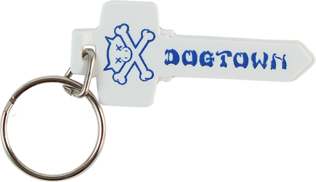 DOGTOWN UTILITY KNIFE KEYCHAIN WHITE/BLUE