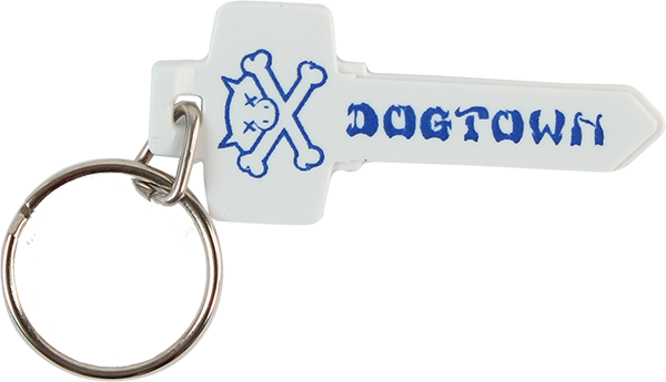 DOGTOWN UTILITY KNIFE KEYCHAIN WHITE/BLUE