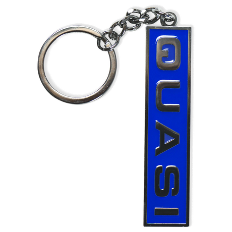 QUASI EURO ENAMEL KEYCHAIN BLUE