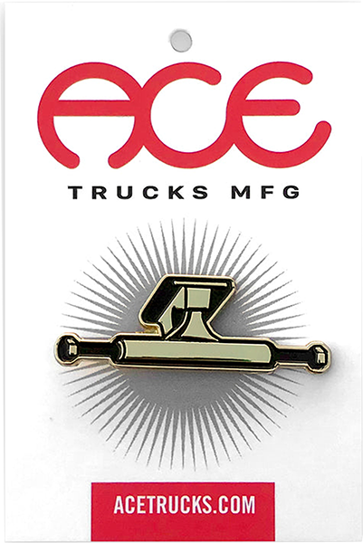 ACE TRUCK LAPEL PIN 1.5" GOLD