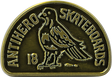 ANTI HERO CLUBHOUSE LAPEL PIN ANTIQUE BRONZE