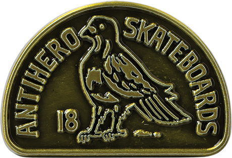 ANTI HERO CLUBHOUSE LAPEL PIN ANTIQUE BRONZE