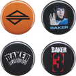 BAKER BAKER 3 BUTTON 4 PACK