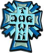 DOGTOWN CROSS LOGO ENAMEL PIN BLUE