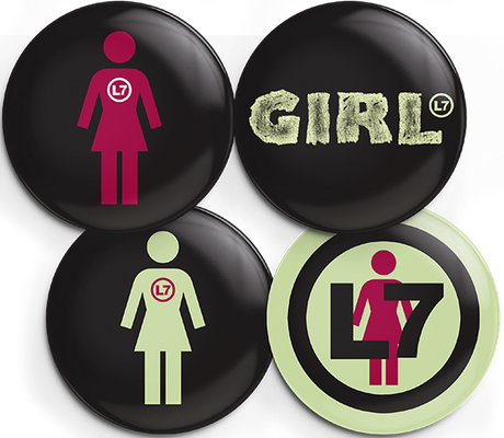 GIRL L7 4/PK PINS SET