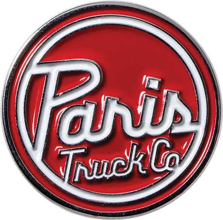 PARIS DOT LOGO LAPEL PIN RED
