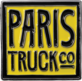 PARIS HIPSTER LOGO LAPEL PIN YELLOW