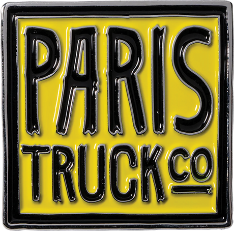 PARIS HIPSTER LOGO LAPEL PIN YELLOW