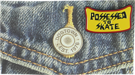 SUICIDAL POSSESSED TO SKATE ENAMEL PIN