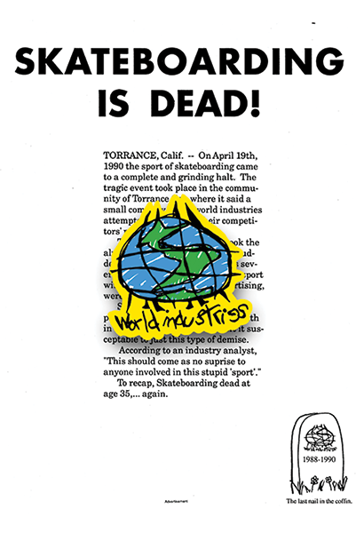 WORLD INDUSTRIES SCRIBBLE ENAMEL PIN
