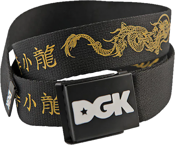 DGK BRUCE LEE BALANCE SCOUT BELT BLACK/GOLD