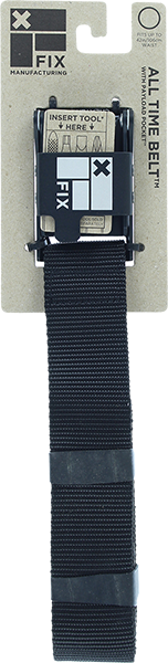 FIX ALL TIME BELT TOOL BUCKLE MEDIUM BLACK