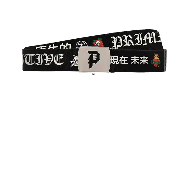 PRIMITIVE OUTSIDER WEB BELT BLACK