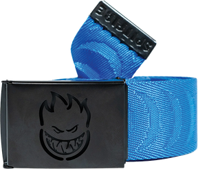 SPITFIRE BIGHEAD CUT OUT CRESCENT WEB BELT ADJ-BLU/BLK