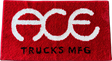 ACE TRUCKS RUG RED 27"x37.5"