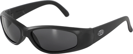 BAKER OVAL WRAPAROUND SUNGLASSES BLACK