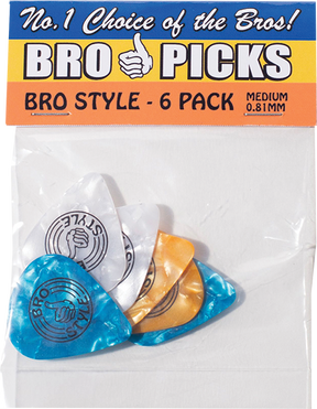 BRO STYLE BRO PICKS .81MM GUITAR PICKS 6PK
