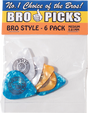 BRO STYLE BRO PICKS .81MM GUITAR PICKS 6PK