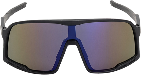 CHPO HENRIK SUNGLASSES BLACK/PURPLE MIRROR
