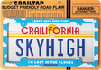 CRAILTAP LOST IN CLOUDS LOGO LICENSE PLATE FRAME