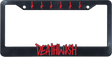 DEATHWISH DEATHSPRAY LICENSE PLATE COVER BLK/RED