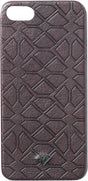 DIAMOND SPLIT LEATHER IPHONE5 CASE BURGUNDY