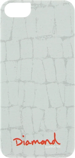 DIAMOND IPHONE5 CROC CASE WHITE