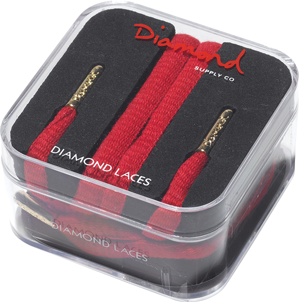 DIAMOND SHOE LACE RED