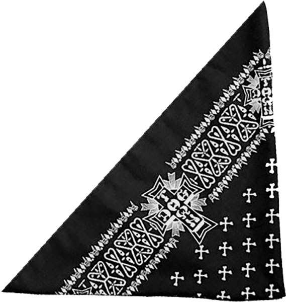 DOGTOWN CROSS BANDANA BLACK