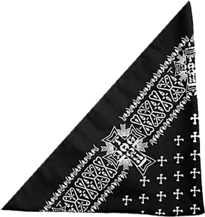 DOGTOWN CROSS BANDANA BLACK