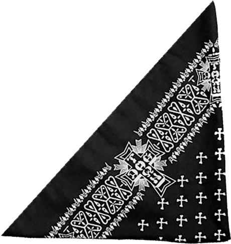 DOGTOWN CROSS BANDANA BLACK