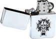 DOGTOWN CROSS BRUSHED METAL LIGHTER SILVER