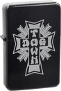 DOGTOWN ESE CROSS FLIP TOP METAL LIGHTER BLK/WHT