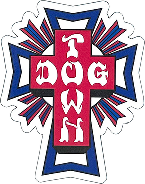 DOGTOWN FRIDGE MAGNET - CROSS LOGO USA 3"