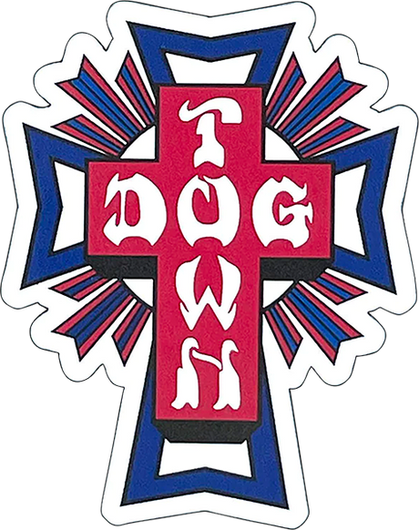 DOGTOWN FRIDGE MAGNET - CROSS LOGO USA 3"