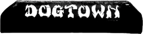 DOGTOWN LOGO COUCH CURB PILLOW BLACK 22"x7"x6"