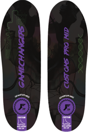 FOOTPRINT GAMECHANGERS PRO MID BLK CAMO/PURPLE 6/6.5