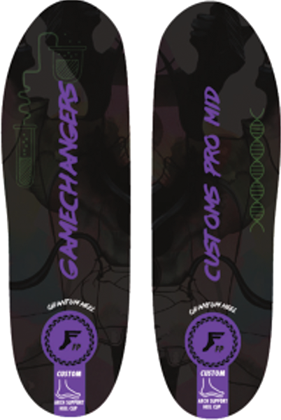 FOOTPRINT GAMECHANGERS PRO MID BLK CAMO/PURPLE 6/6.5