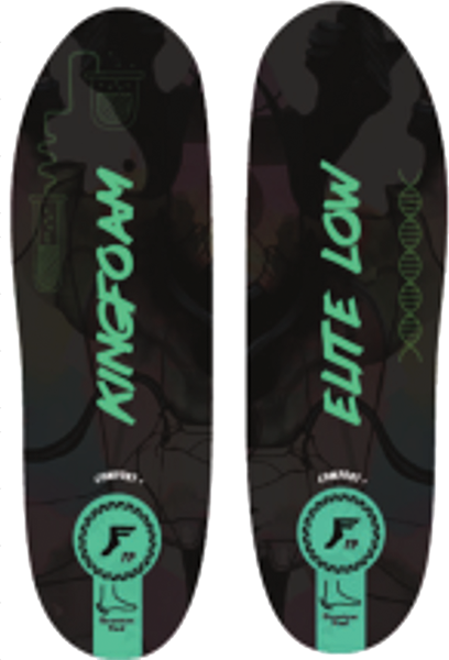 FOOTPRINT KF QUANTUM HEEL THIN L 3-5MM BK CAMO/GRN 9-14