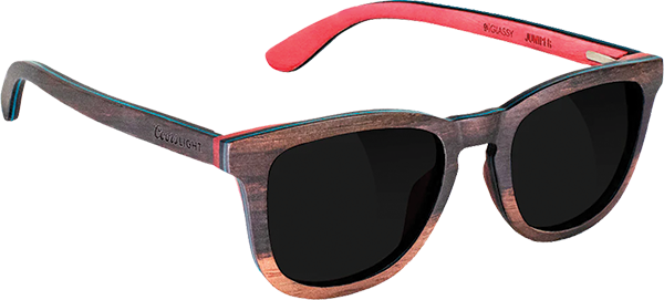 GLASSY JUNIPER PLUS POLARIZED COORS LIGHT WOODEN SUNGLASSES