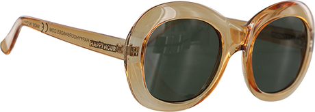 HAPPY HOUR BIKINI BEACH SUNGLASSES CLEAR ORG