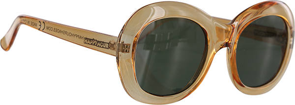 HAPPY HOUR BIKINI BEACH SUNGLASSES CLEAR ORG