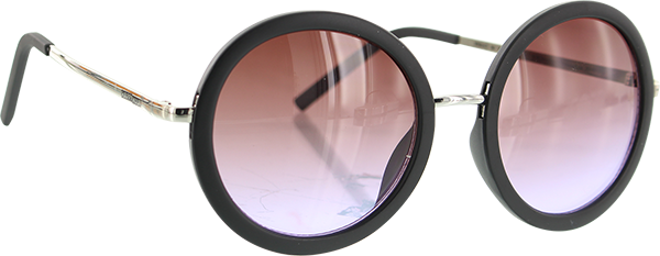 HAPPY HOUR SQUARES MATTE BLACK PURPLE FADE LENS