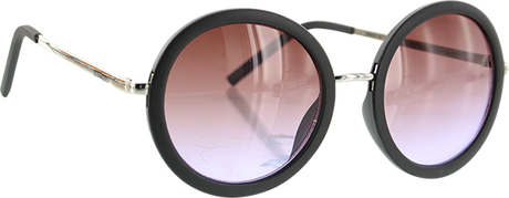 HAPPY HOUR SQUARES MATTE BLACK PURPLE FADE LENS