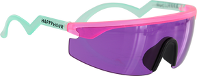 HAPPY HOUR ACCELERATORS SUNGLASSES FIGGY PINK/TURQ