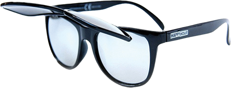 HAPPY HOUR GERWER DOUBLE DOWN BLK SUNGLASSES